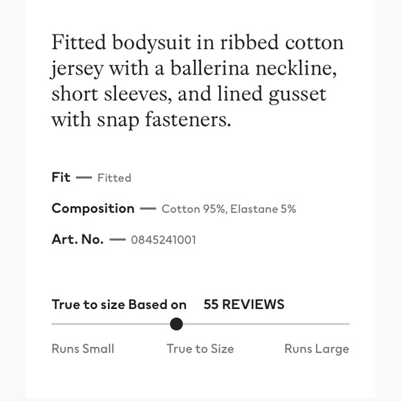 H&M XS Bodysuit - Picture 2 of 2